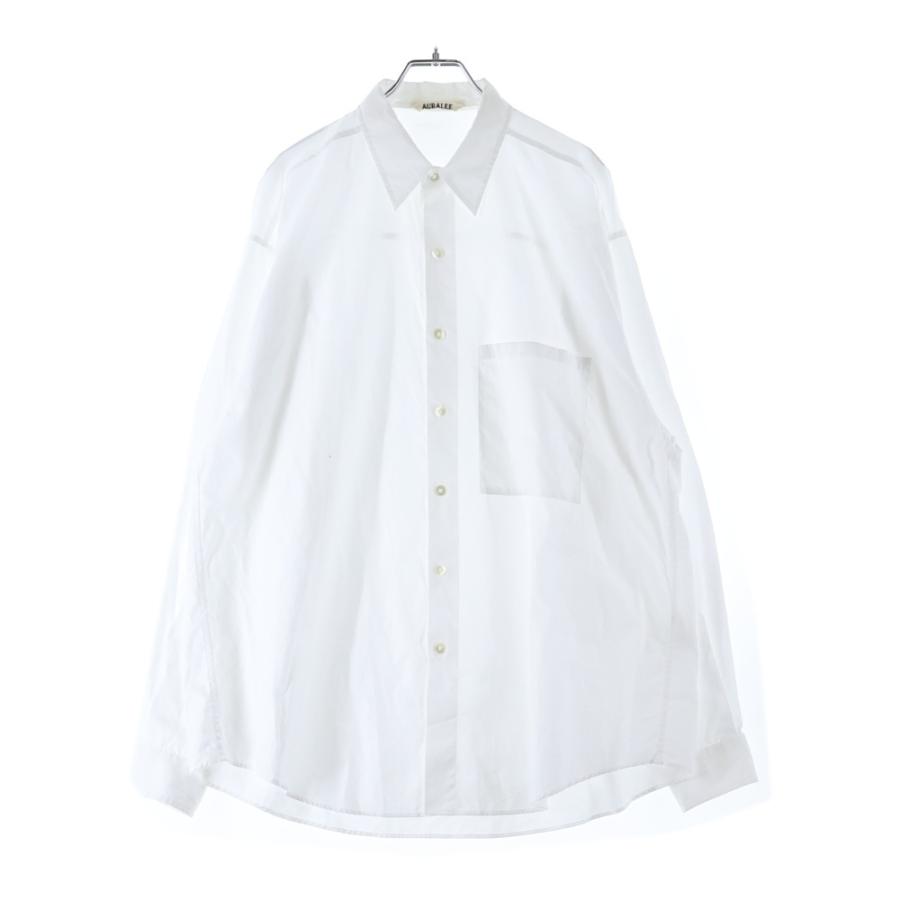 AURALEE（オーラリー） WASHED FINX TWILL BIG SHIRT ウォッシュド