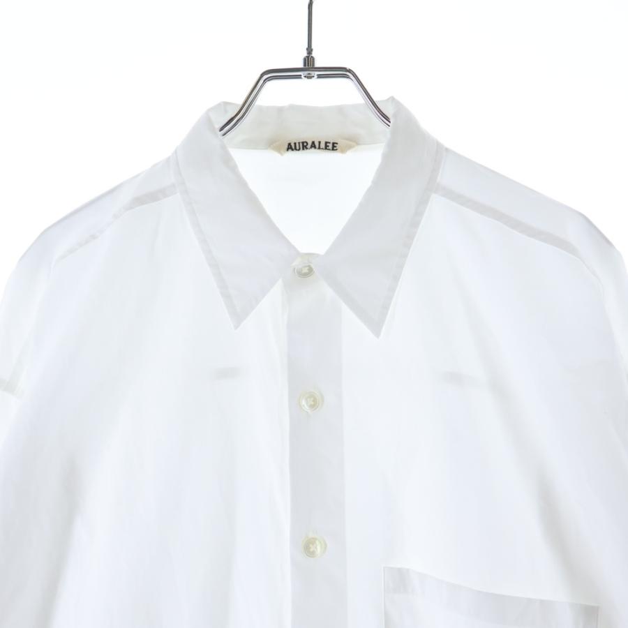 AURALEE（オーラリー） WASHED FINX TWILL BIG SHIRT ウォッシュド