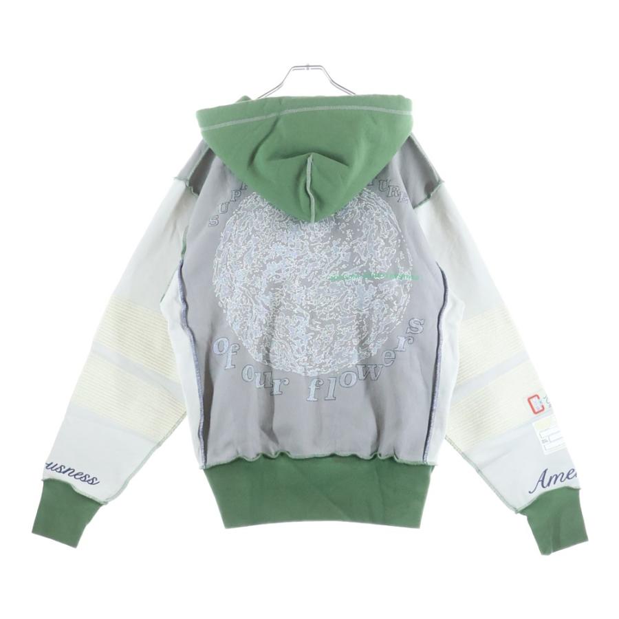 Advisory Board Crystals アドバイザリー ボード クリスタルズ 23AW American Consciousness Hoodie アメリカン コンシャスネス フーディー グレー/グリーン アドバイザリー ボード クリスタルズ 23AW American Consciousness