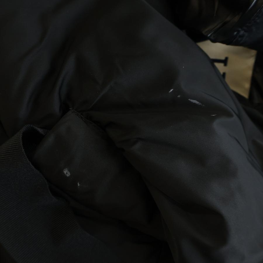 HERNO ヘルノ A-Shap Jacket In Satin PI1304D-12170Z-9300 エーシェイプ Aライン サテンコート ダウン ブラックの画像