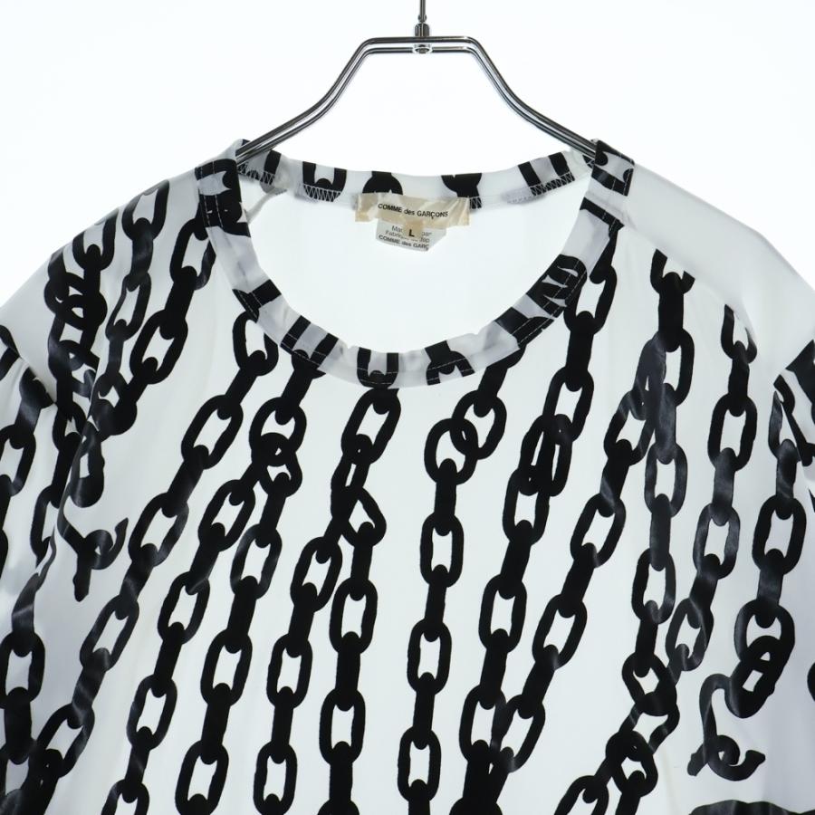 COMME des GARCONS（コムデギャルソン） チェーン柄 半袖Tシャツ 