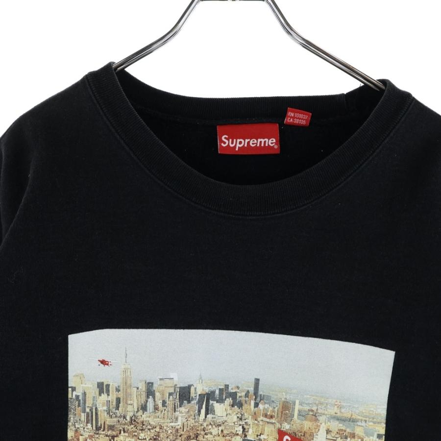 Supreme（シュプリーム） 20AW AERIAL CREWNECK BLACK L エアリアル