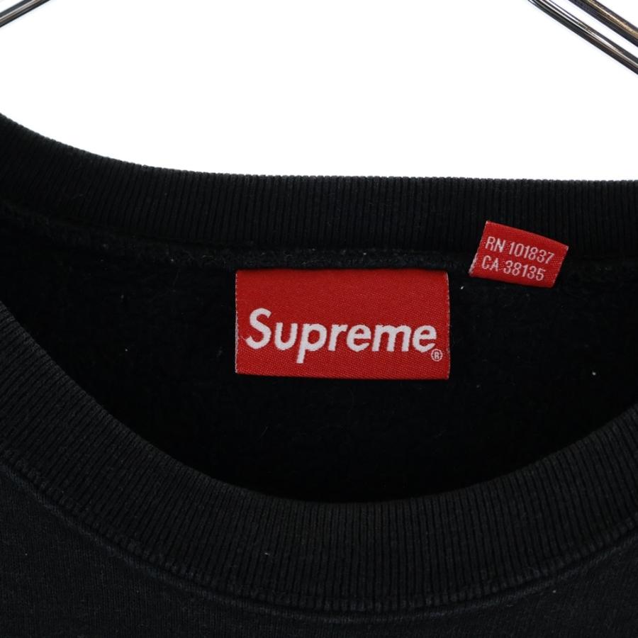 Supreme（シュプリーム） 20AW AERIAL CREWNECK BLACK L エアリアル