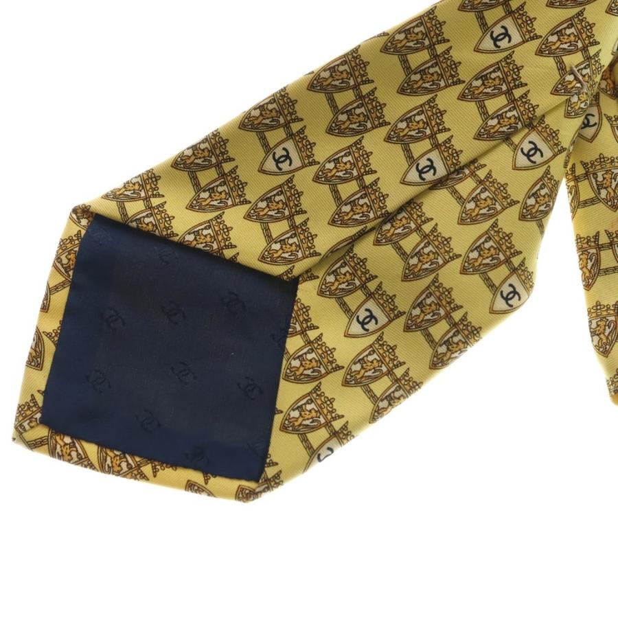 CHANEL（シャネル） ココマーク CC ネクタイ イエロー シルク : BRING