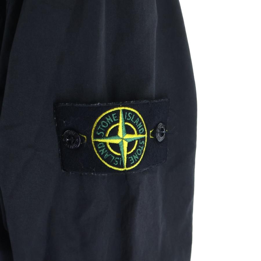 STONE ISLAND（ストーン アイランド） OLD EFFECT ZIP OVERSHIRT BLACK