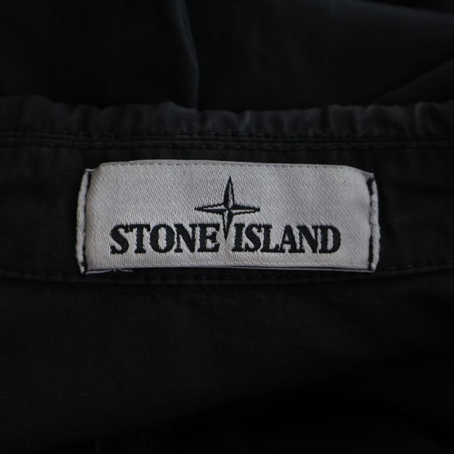 STONE ISLAND（ストーン アイランド） OLD EFFECT ZIP OVERSHIRT BLACK 