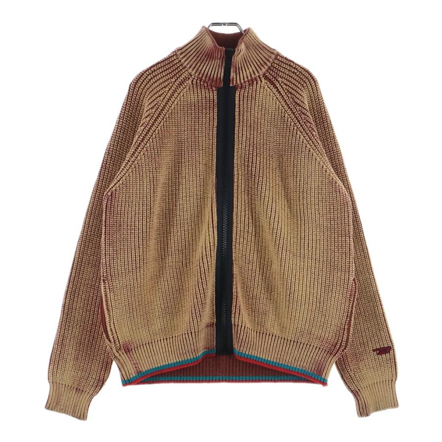 DIESEL（ディーゼル） ドライバーズニット ジップアップ ダメージ加工 