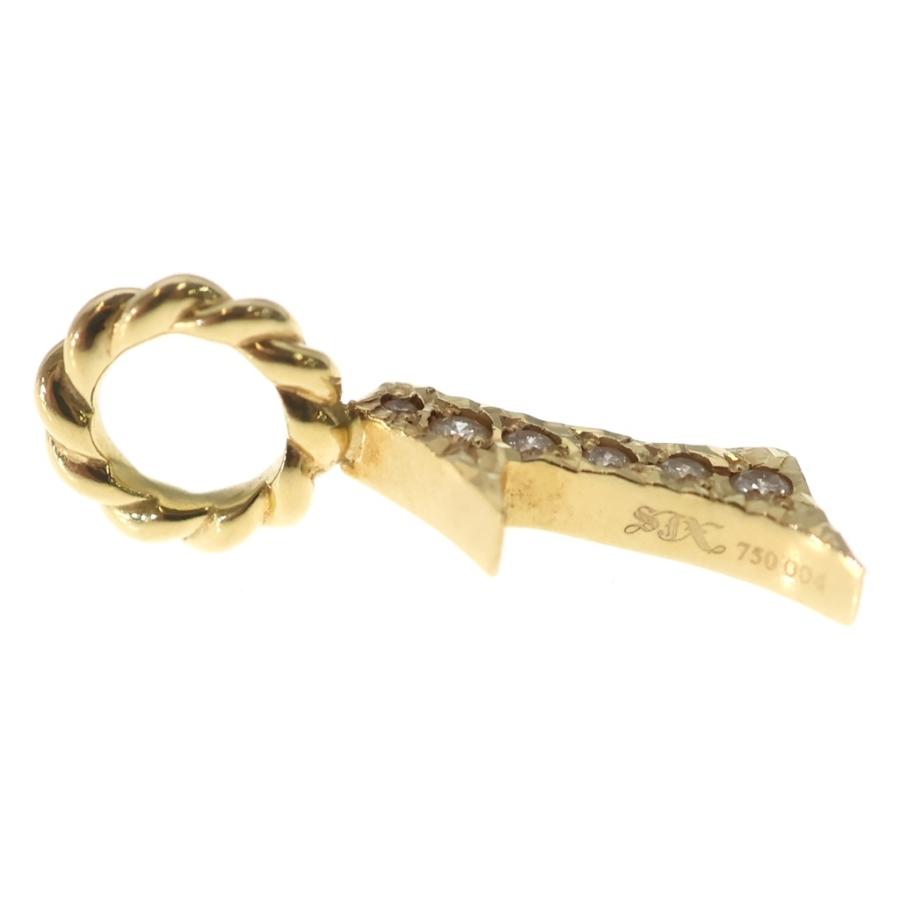 SJX エスジェイエックス DIAMOND NUMBER CHARM 「1」 K18 YG ダイヤ