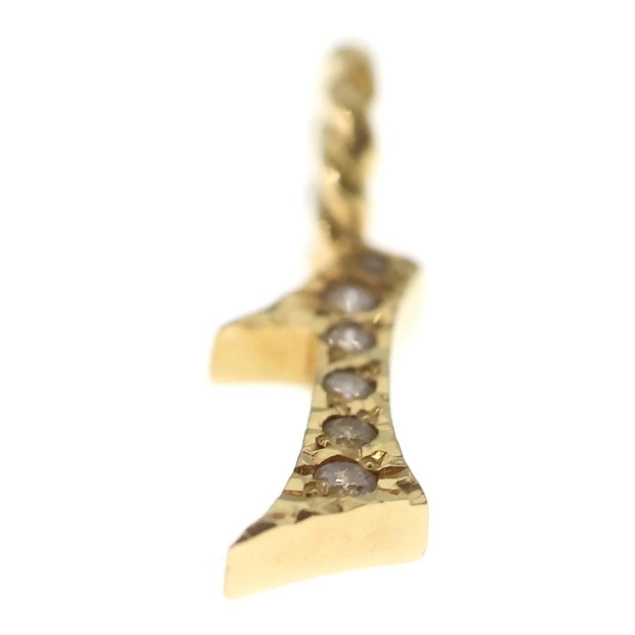 sjx チャーム 2 SJX エスジェイエックス DIAMOND NUMBER CHARM 「1」 K18 YG ダイヤ