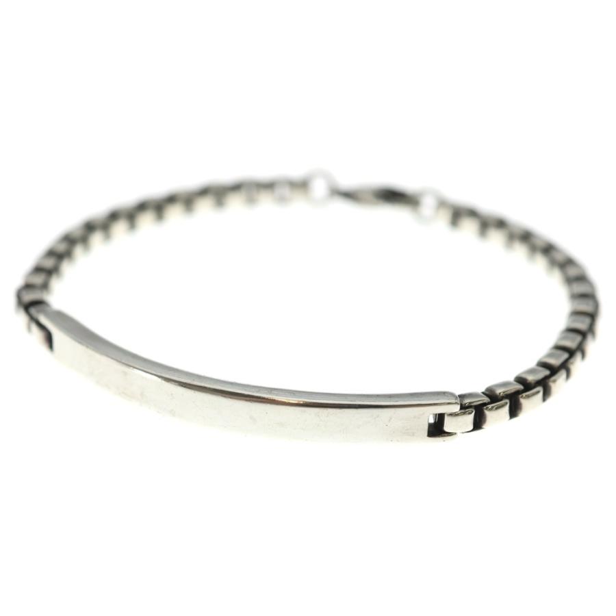 美品 鏡面仕上 ティファニー ベネチアン ID ブレスレット シルバー925 TIFFANY&Co.（ティファニー） TIFFANY & Co. ベネチアン リンク ID