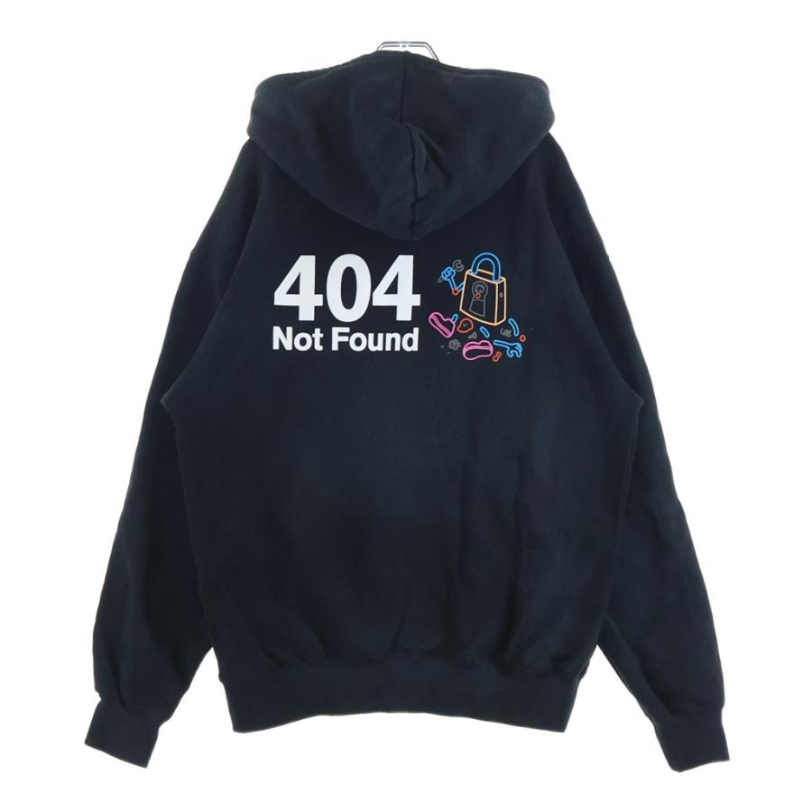 VAULTROOM ボルトルーム 404 NOT FOUND プルオーバーパーカー ブラック