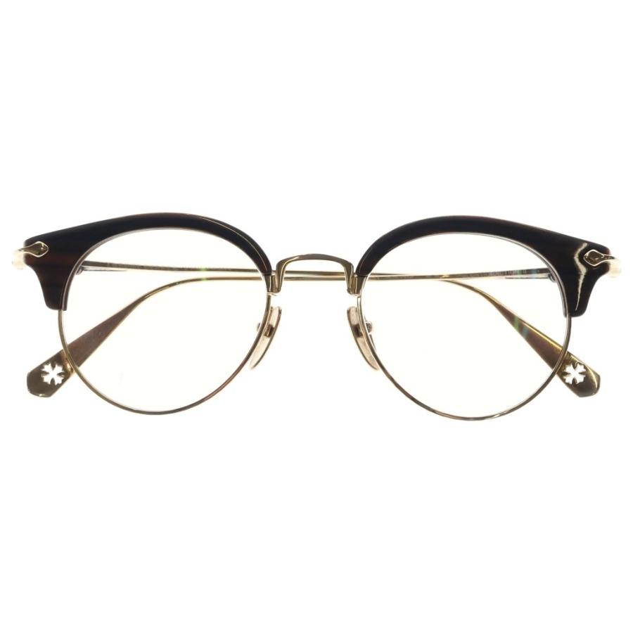 クロムハーツ  SLUNTRADICTION CHプラステンプル眼鏡 メンズ CHROME HEARTS（クロムハーツ） SLUNTRADICTION 2 CHプラス テンプル