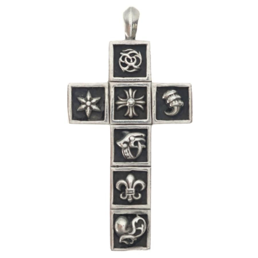 クロムハーツ  FRMD CRS/マルチフレームドクロス ペンダント/シルバーネックレストップ メンズ CHROME HEARTS（クロムハーツ） FRMD CRS マルチフレームドクロス