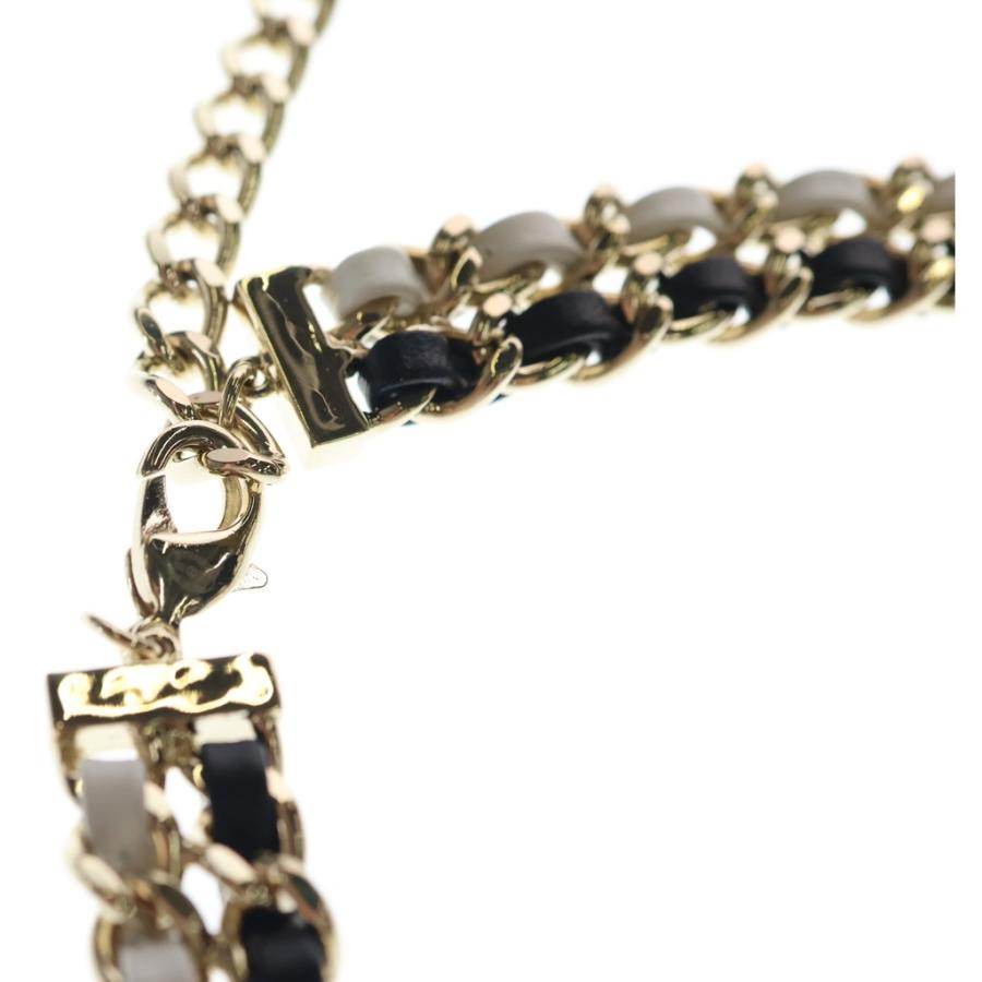 CHANEL（シャネル） ダブルチェーンベルト B22 A ゴールド/ホワイト