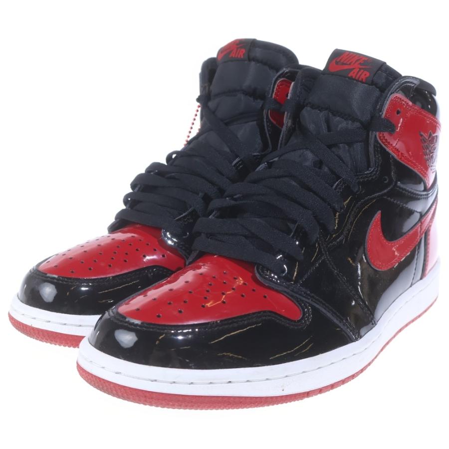 NIKE（ナイキ） AIR JORDAN 1 RETRO HIGH OG BRED PATENT エア