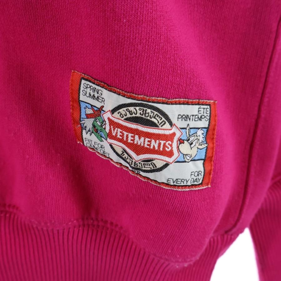 Vetements ヴェトモン 19SS キャラクター刺繍 パーカー VETEMENTS - VETEMENTS ヴェトモン 19SS カートゥーン スウェット