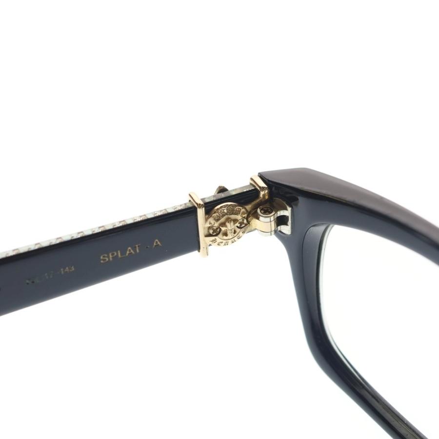CHROME HEARTS クロムハーツ SPLAT-A BSフレアテンプル アイウェア サングラス メガネ ブラック/ゴールドの画像