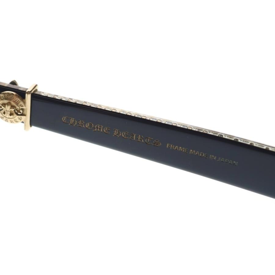 CHROME HEARTS クロムハーツ SPLAT-A BSフレアテンプル アイウェア サングラス メガネ ブラック/ゴールドの画像