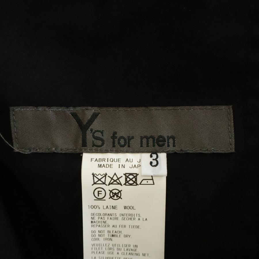 Y's for men（ワイズフォーメン） WOOL GABADINE TACK WIDE PANTS