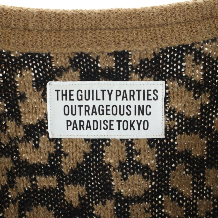 WACKO MARIA ワコマリア 22AW LEOPARD HEAVY MOHAIR レオパードヘビーモヘアカーディガン ブラウン_6