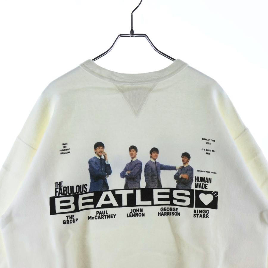 HUMAN MADE ヒューマンメイド ×BEATLES TSURIAMI SWEATSHIRT ビートルズ ツリアミ クルーネック スウェット セーター ホワイト HM25CS014 HUMAN MADE（ヒューマンメード） ヒューマンメイド ×BEATLES TSURIAMI