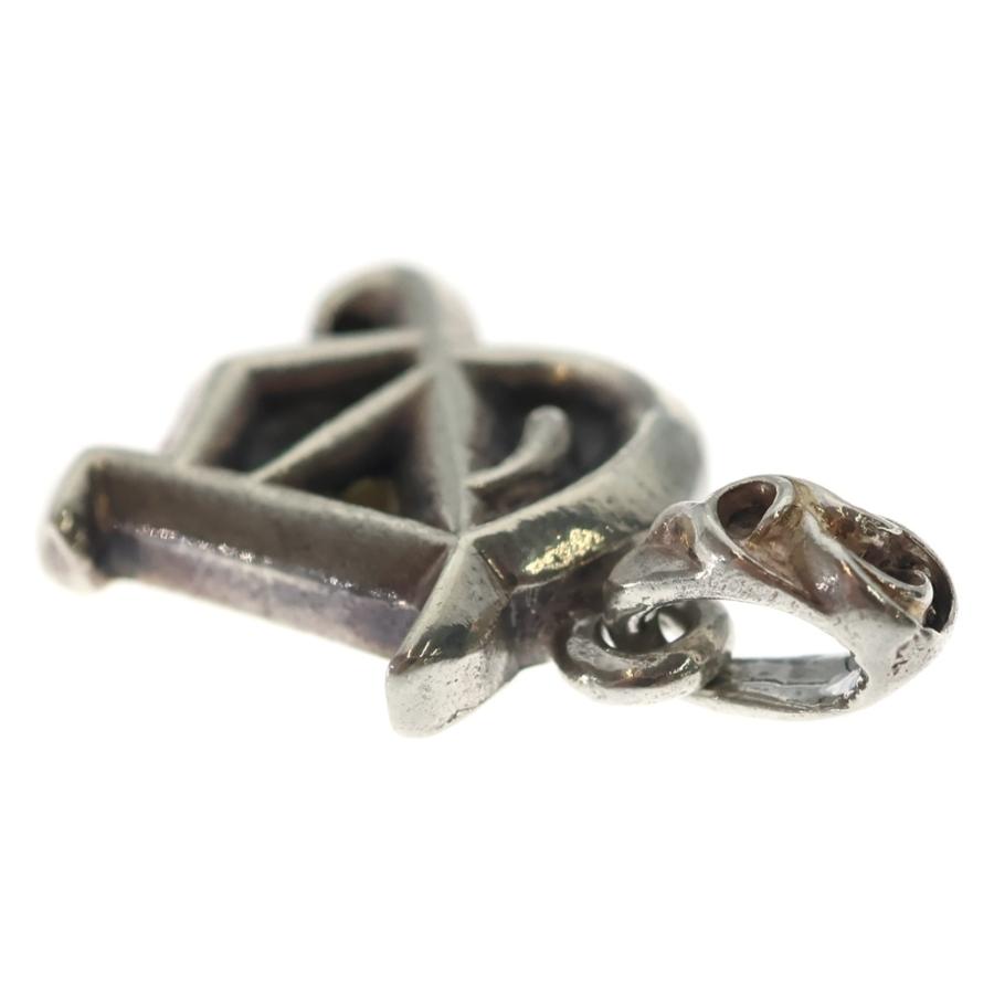 CHROME HEARTS クロムハーツ ALPHABET CHARM イニシャルチャーム A ネックレストップ シルバーの画像