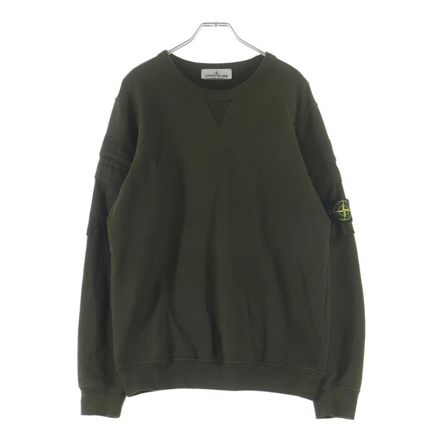 Stone Island スウェット カーキ STONE クルーネック ロンTスウェット