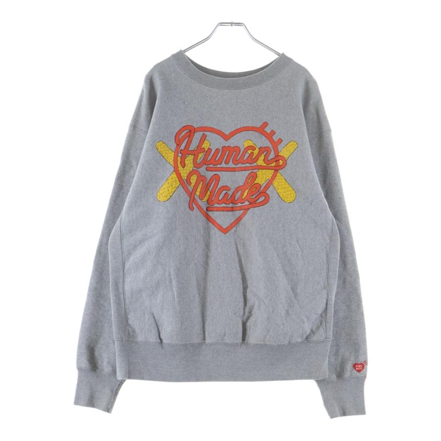 HUMAN MADE ヒューマンメイド ×KAWS MADE SWEATTSHIRT スウェットシャツ グレー HUMAN MADE（ヒューマンメード） ヒューマンメイド ×KAWS MADE