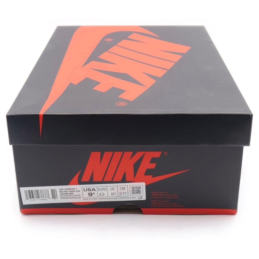 NIKE（ナイキ） AIR JORDAN 1 RETRO HIGH OG BLACK GYM RED エア