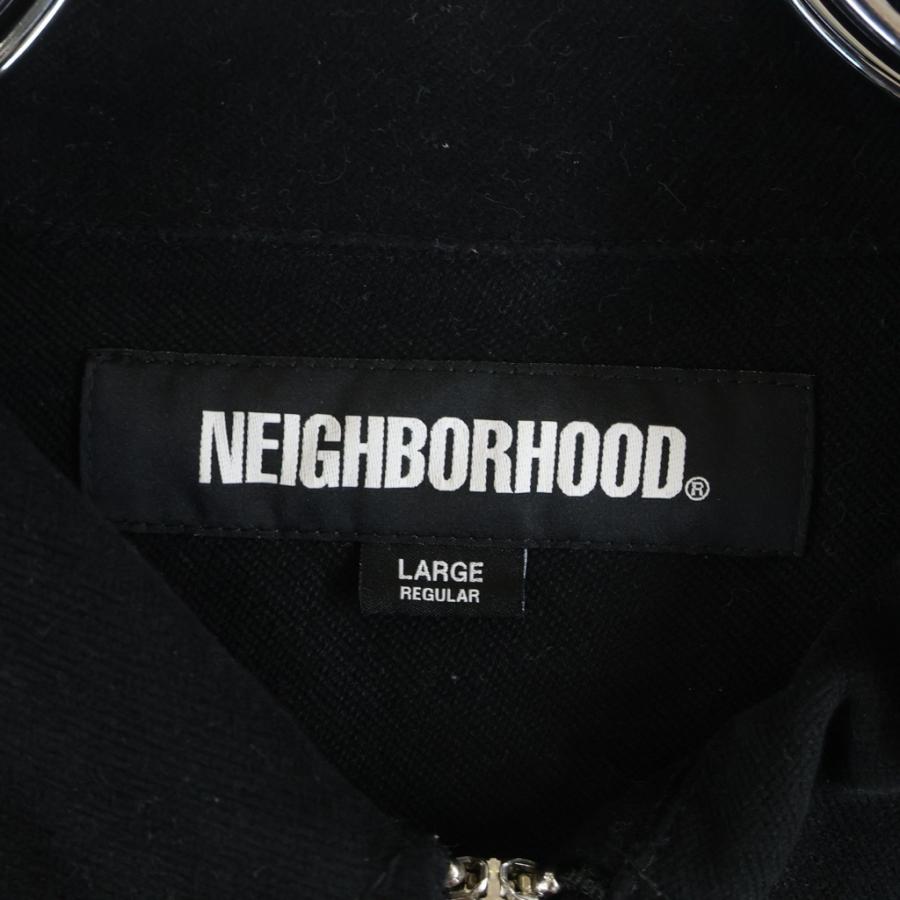 NEIGHBORHOOD ネイバーフッド 23AW HALF ZIP PULLOVER SHIRT LS ハーフジップ プルオーバー シャツ ブラック 232TSNH-SHM09 NEIGHBORHOOD（ネイバーフッド） 23AW HALF ZIP PULLOVER SHIRT LS