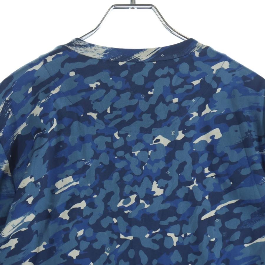 LOUIS VUITTON ルイ・ヴィトン/フロントロゴカモTシャツ刺繍/RM161 JOC H9Y74W/XL/ルイ・ヴィトン/Aランク/69【中古】 LOUIS VUITTON（ルイ・ヴィトン） 16SS カモフラージュ ロゴ 半袖