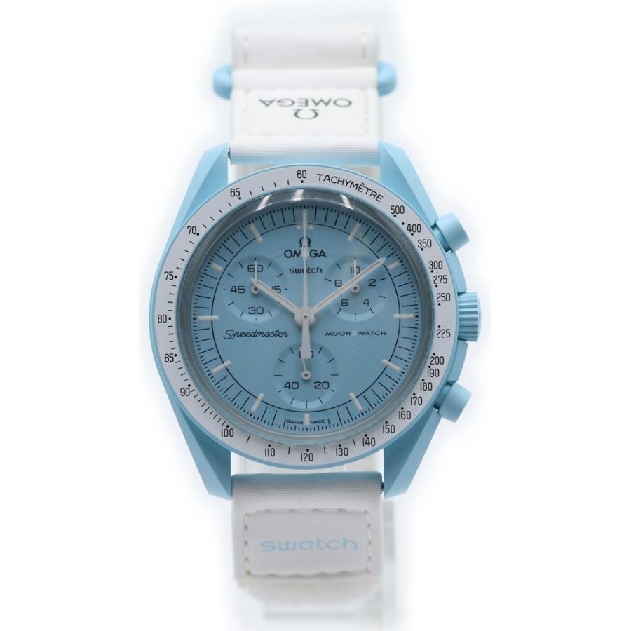 OMEGA オメガ ×SWATCH ムーンスウォッチ ミッショントゥザウラヌス 腕時計 ブルー/ホワイト SO33L100 OMEGA（オメガ） ×SWATCH ムーンスウォッチ ミッショントゥザウラヌス