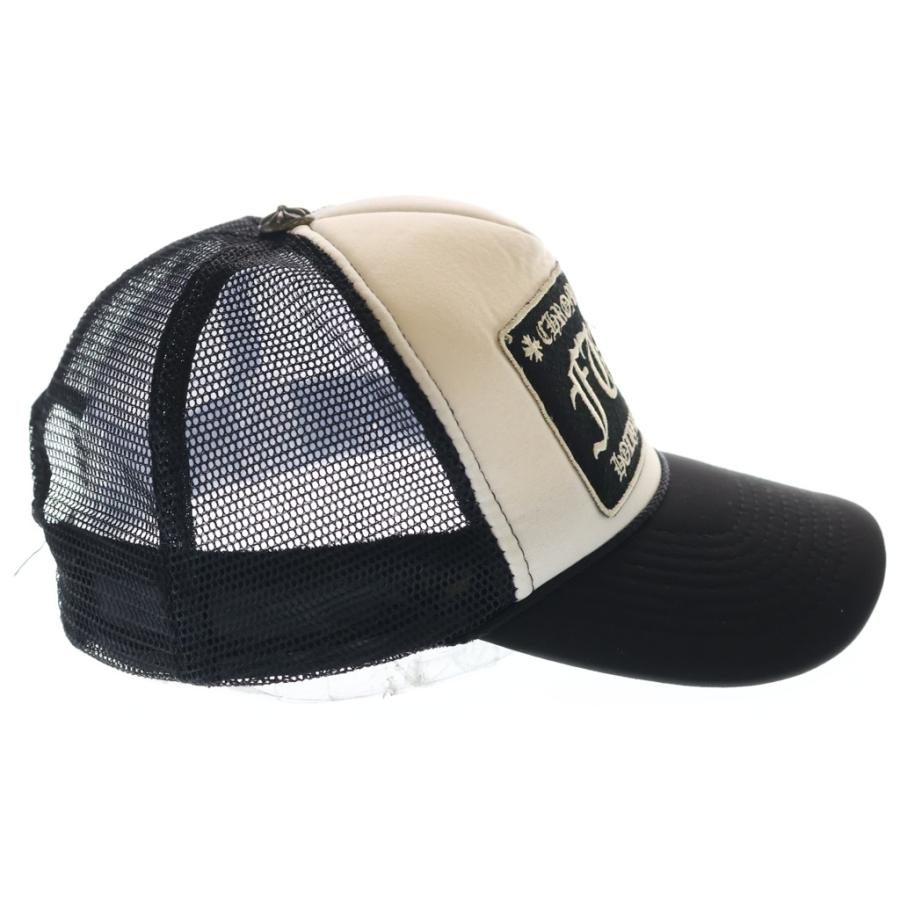 CHROME HEARTS クロムハーツ OLD TRUCKER CAP オールドトラッカーキャップ FUCKパッチクロスボール付メッシュ帽子 ブラック CHROME HEARTS（クロムハーツ） OLD TRUCKER CAP オールドトラッカー