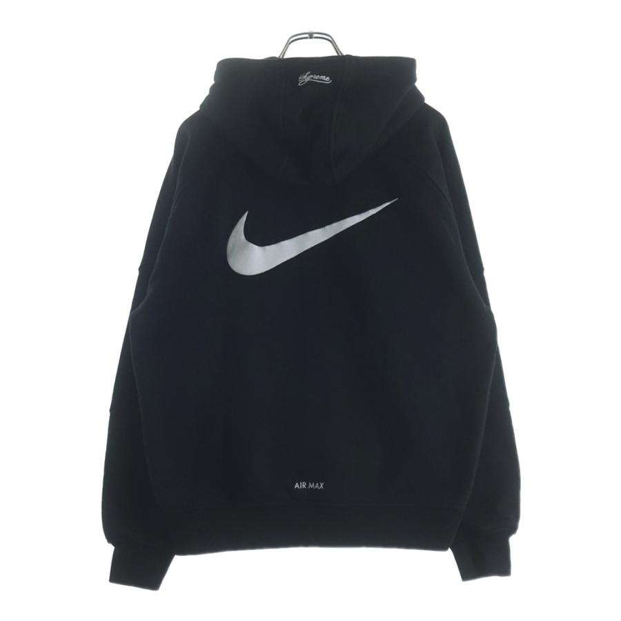 SUPREME シュプリーム 25SS ×NIKE Zip Up Hooded Sweatshirt ロゴデザイン ジップアップ フーデッド スウェット パーカー ブラック HF9633-010 Supreme（シュプリーム） 25SS ×NIKE Zip Up Hooded Sweatshirt ロゴ