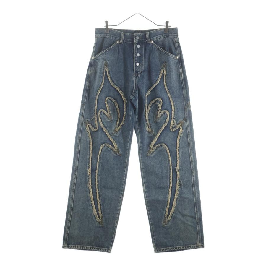 THUG CLUB サグクラブ TRIBAL DENIM PANTS トライバル デニムパンツ インディゴ TC23PT0701 THUG CLUB サグクラブ TRIBAL DENIM PANTS トライバル デニムパンツ