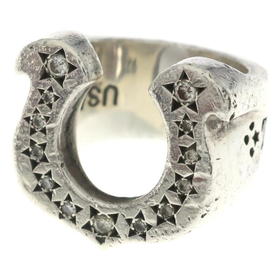 TENDERLOIN ホースシューリング ダイヤ　　シルバー　希少　レシートあり TENDERLOIN（テンダーロイン） T-H.S RING SILVER ホースシューリング