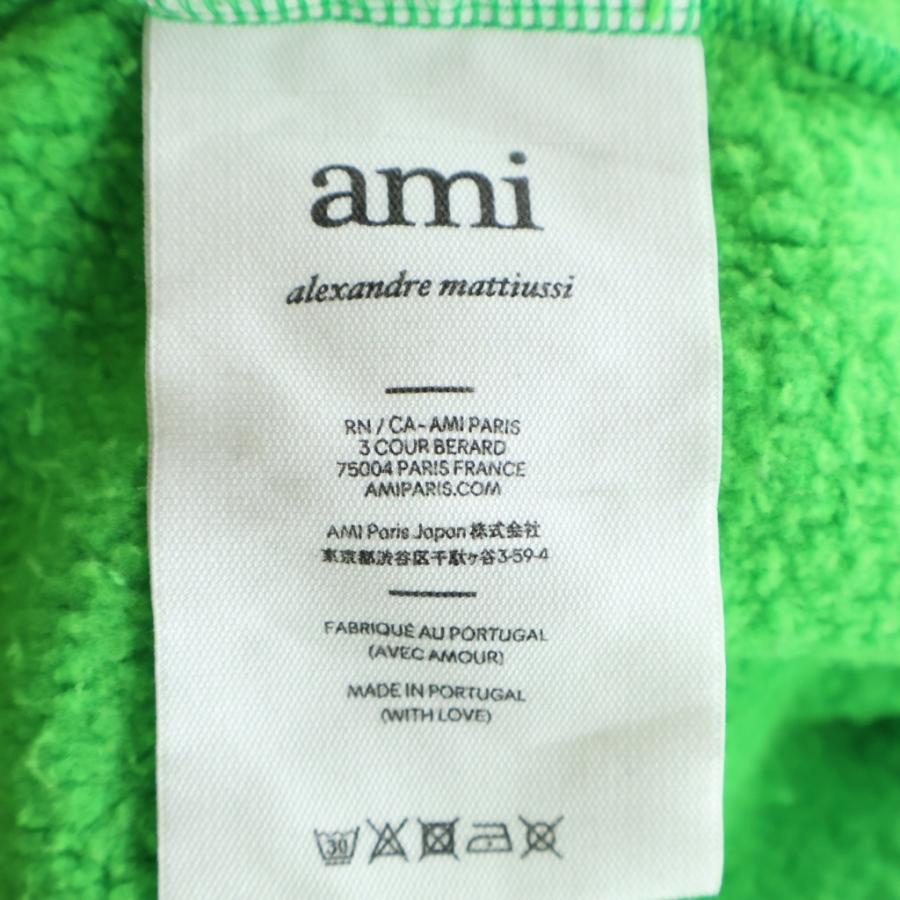 ami paris アミパリス ロゴ ワンポイント 刺繍 スウェット シャツ