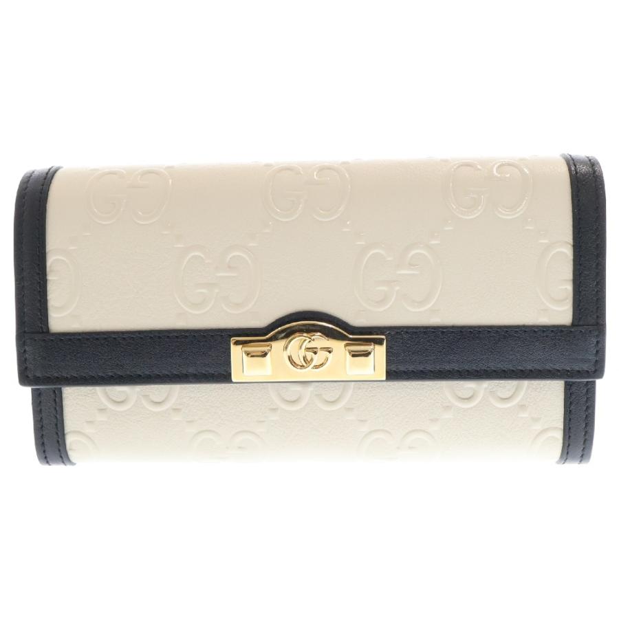 GUCCI（グッチ） GG 二つ折り長財布 ロングウォレット ブラック