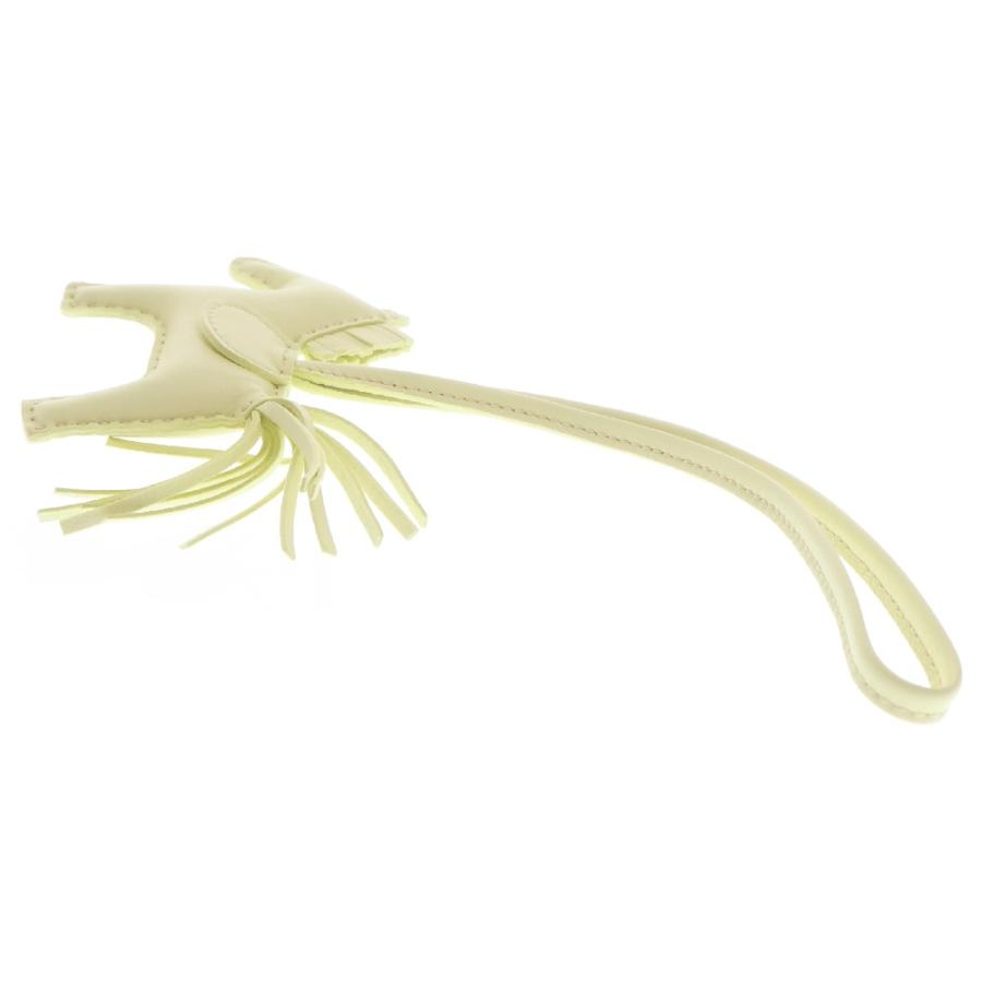 HERMES エルメス ロデオチャーム PM レザー ジョーヌミルトン イエロー