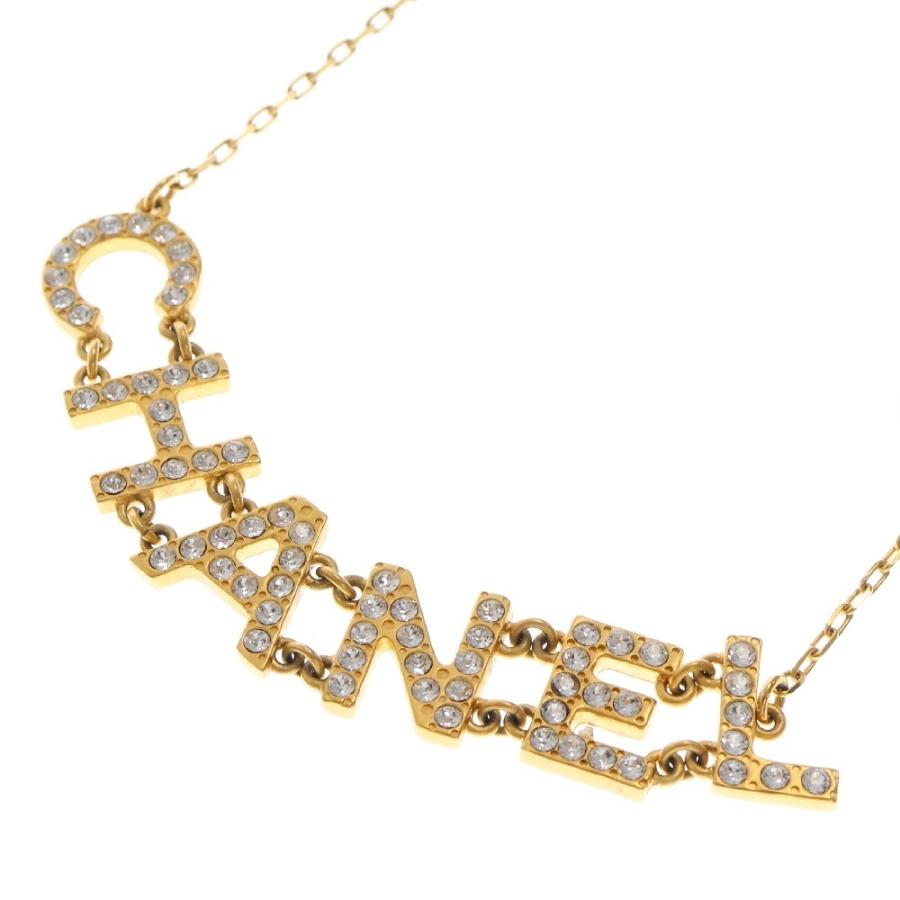 CHANEL（シャネル） ロゴ ラインストーン ネックレス GP B20P : BRING 