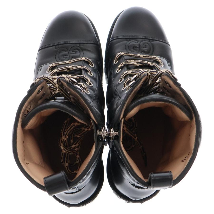 GUCCI（グッチ） GG 70mm Quilted Lace Up Boots GG キルト レース