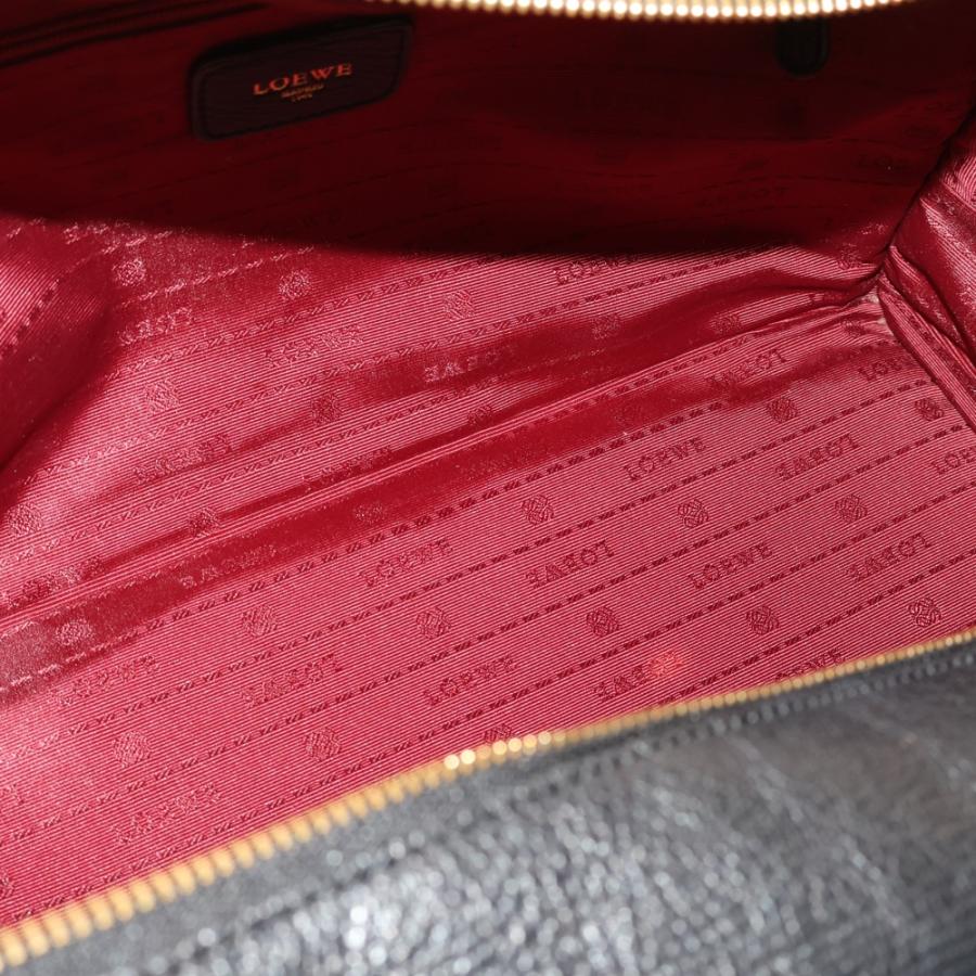 LOEWE（ロエベ） アマソナ35 ハンドバッグ ブラック レザー ゴールド