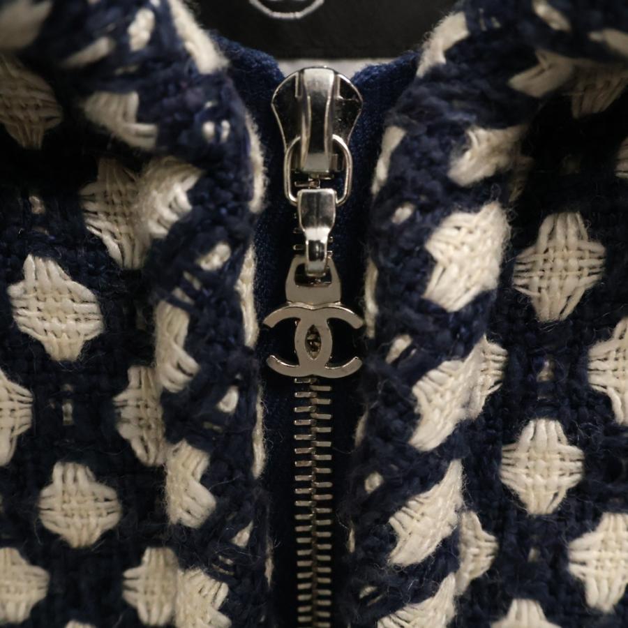 CHANEL（シャネル） 08SS ツイードジップアップジップコート 