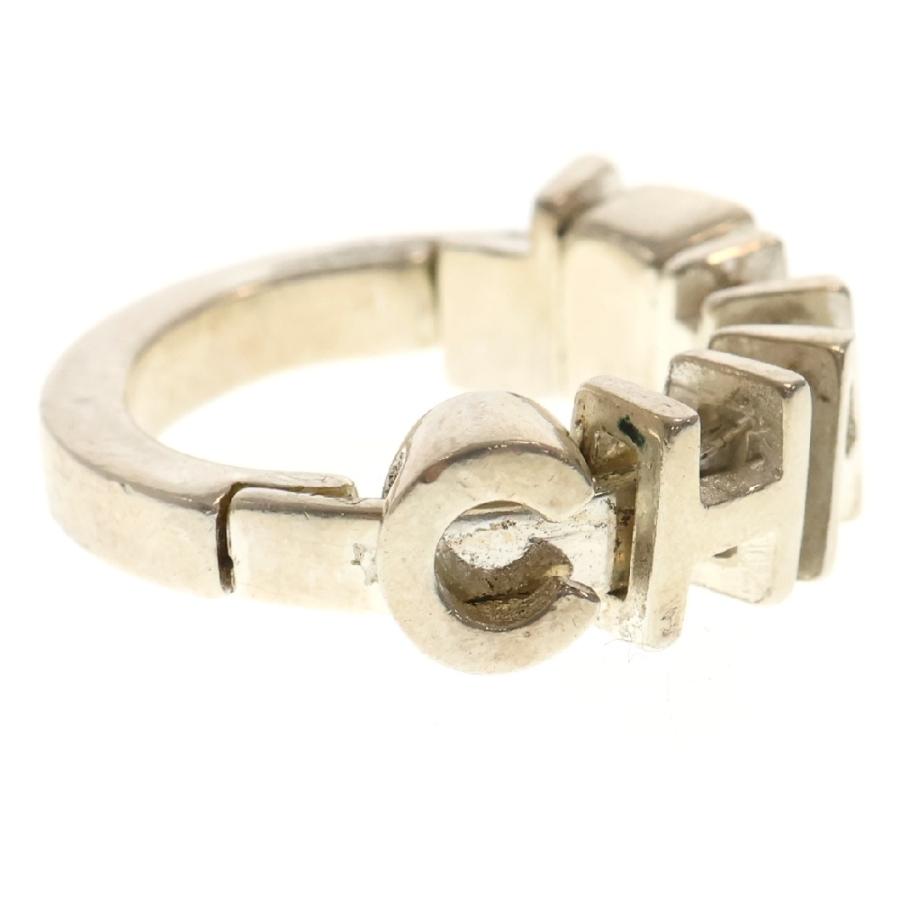 CHANEL (シャネル) ロゴ リング シルバー メタル 01P 指輪