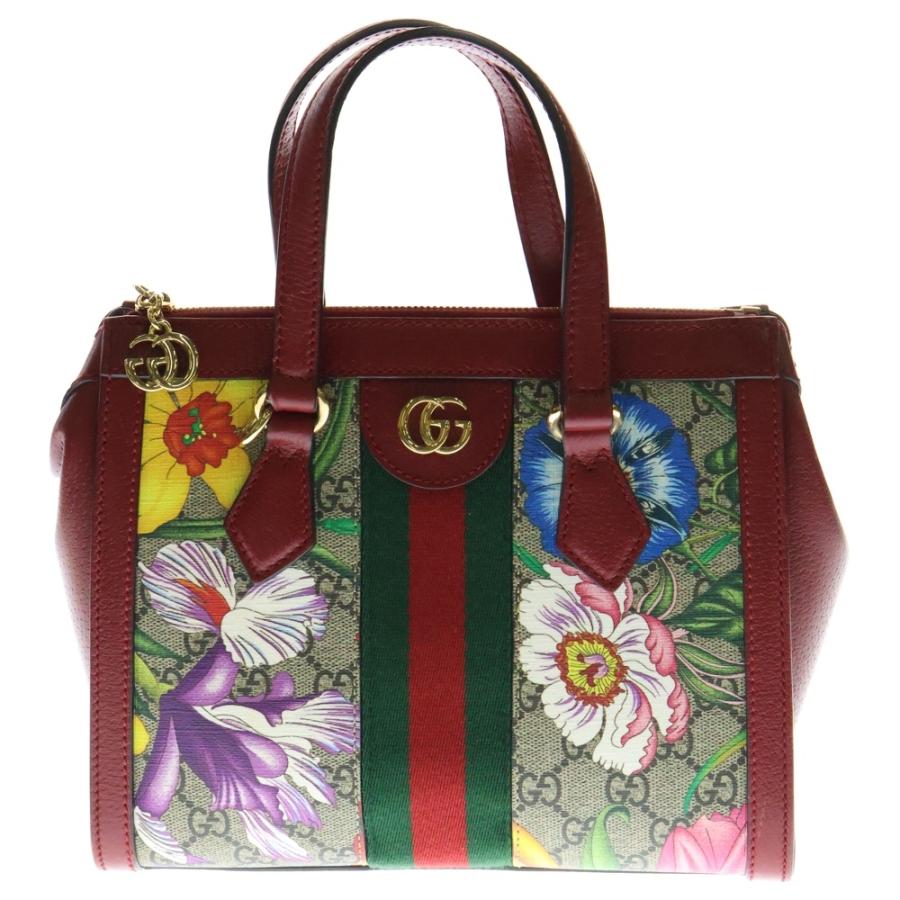 GUCCI（グッチ） GGフローラ スモールトートバッグ 2WAYハンドバッグ