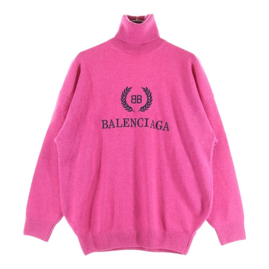 BALENCIAGA（バレンシアガ） 18AW ロゴ刺繍 カシミヤ混 ウール