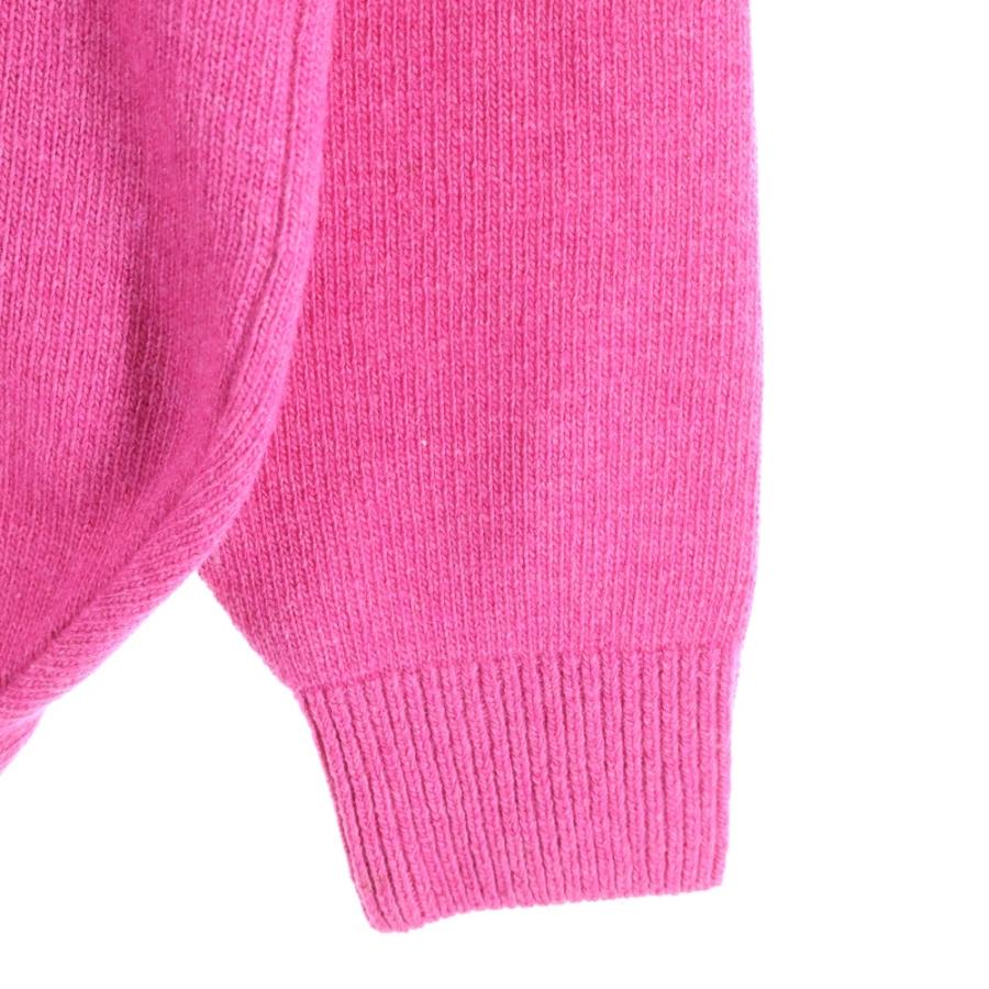BALENCIAGA バレンシアガ 18AW ロゴ刺繍 カシミヤ混 ウール タートルネック プルオーバー 長袖ニット セーター ピンク 542618 BALENCIAGA（バレンシアガ） 18AW ロゴ刺繍 カシミヤ混 ウール