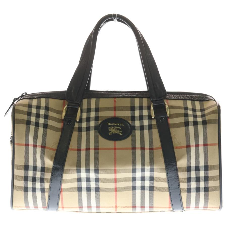 BURBERRY（バーバリー） ノバチェック キャンバス×レザーミニボストン