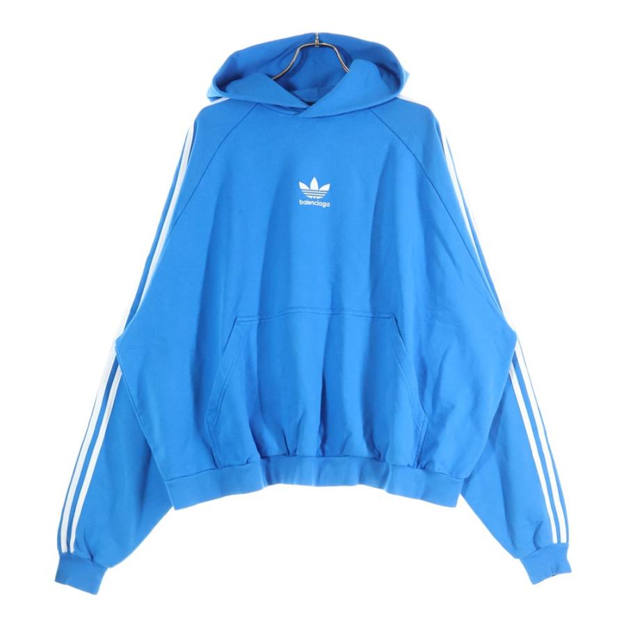 BALENCIAGA×adidas 22AWロゴ刺繍プルオーバーパーカー 中古・古着通販】BALENCIAGA (バレンシアガ) adidas (アディダス) 22AW