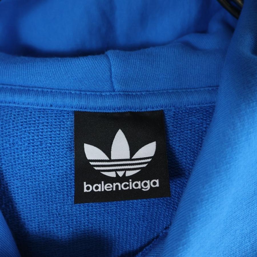 BALENCIAGA×adidas 22AWロゴ刺繍プルオーバーパーカー BALENCIAGA（バレンシアガ） 22AW×adidas Hoodie Large Fit アディダス